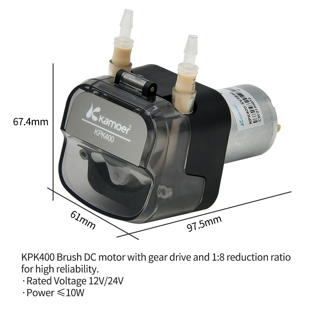 Kamoer 400 ml/min KPK400 pompa - Mini Peristaltic Pump 12V recensione e prezzo